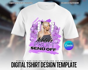 Prom Send off T Shirt Design, Center T Shirt Design Only, Editable Prom Shirt Template, Class of 2025, Sublimation, DTG, DTF, DIY Canva - Etsy