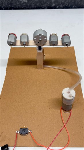 Dc motor with Hydraulic Lift #youtubeshorts #dcmotor #project #diy #experiment #trending