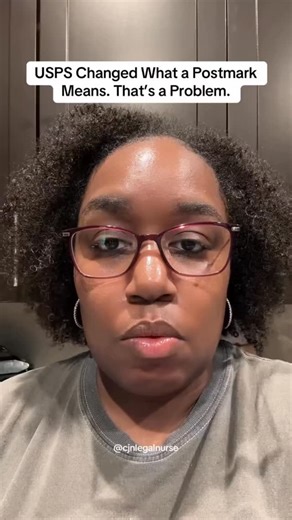 Lilly Lee on Instagram: "Who wants to bet the two weeks before the election mail will be inexplicably held up? 12/29/25 USPS didn't change how fast mail moves. They changed what the postmark means. That affects elections, healthcare and anyone living by a deadline. #USPS #VotingRights #MaillnBallots #Healthcare Access #PatientRights.nurse 7 hours ago"