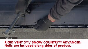 GAF Cobra Rigid Vent 3 - Plastic Roof Ridge Vent in Black, Plastic, 11.5 in. x 48 in., Easy Tear Sizing, Case (10-pcs) 2018000CU