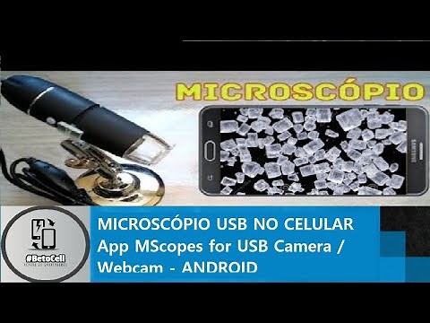 Microscópio USB no celular ANDROID - App MScopes for USB Camera Webcam - Zyepro