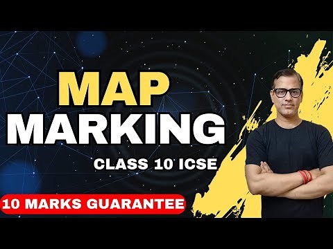 Map Marking ICSE Class 10 | Map Pointing Class 10 ICSE | Geography 2024 | @sirtarunrupani