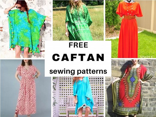Free Caftan Sewing Patterns - Lovely Kaftans You Can Sew ⋆ Hello Sewing