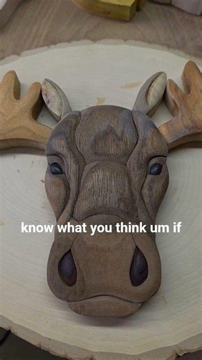 moos progress update #woodworking #woodscraft #wood #diy #intarsia #moose