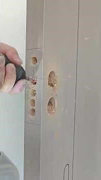 Hand-drilled hole, 45-hole drill, 18-bit drill, one lock in 15 minutes