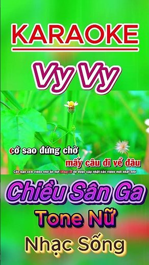 Karaoke Chiều Sân Ga Tone Nữ Nhạc Sống | Beat Chuẩn Dễ Hát #karaoke #tonenu #nhacsong