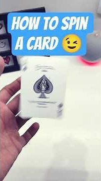 How to spin a card 😉 #magic