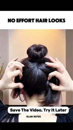 Easy High Bun Hairstyle ✨ Quick & Elegant Hair Hack #HighBun #MessyBun #EasyHairstyle #HairTutorial