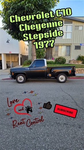 Chevrolet Cheyenne C10 Stepside 1977 Posing In Los Angeles !! Classic American Pickup Trucks !!