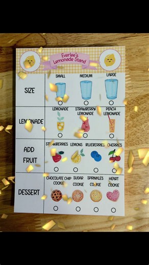 My newest pretend play notepad!