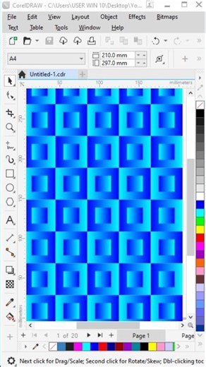 Coreldraw Tutorial Square Pattern Fill