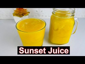 TROPICAL SUNSET JUICE / PINEAPPLE AND MANGO JUICE / FRUIT JUICE RECIPE / TROPICAL SMOOTHIE
