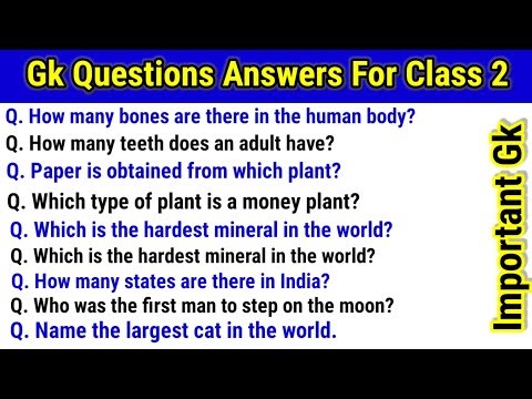 Top 50 : Gk Questions Answers For Class 2।Gk Questions In English।Gk Questions।Gk In English। Gk