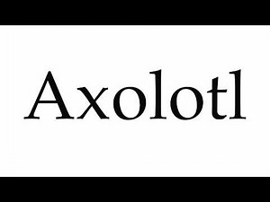 How to Pronounce Axolotl
