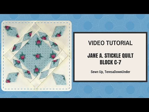Video tutorial: Dear Jane quilt block C07