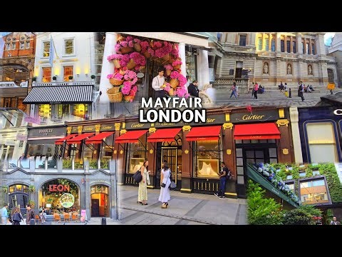 Walking The Most Luxurious Streets in London 4K | Mayfair | London Walking Tour 4KHDR