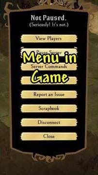 In game MENU — Don't Starve Together Progression Guide #08