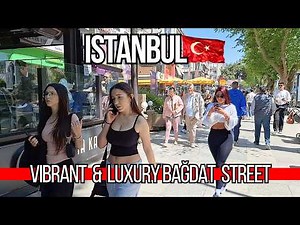 🇹🇷 The Best Istanbul Bagdat Street 4K Walking Tour 2025 | Luxury Brands, Vibrant Shops & Cafes