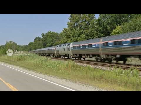 Amtrak going fast