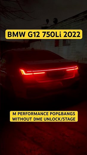 BMW G12 750i 2022 Pop&Bangs activation NO UNLOCK Burbles Exhaust G11 M550i G30 M50i G05 G06 выхлоп