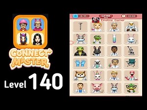 Connect Master Match Puzzle level 140 hard Guide Walkthrough Solution