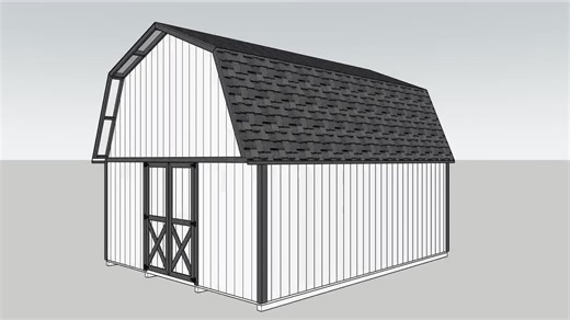 Barn Shed Plans 16x20 - PDF Download - Etsy