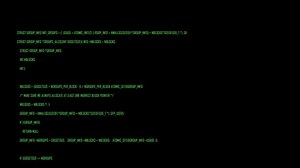 Hacker code running down a computer screen terminal. 4K Great to insert into your movie production