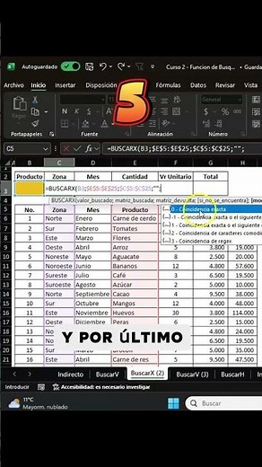 📈 Aprende BUSCARX en 1 Minuto: Trae Datos de Forma Inteligente en Excel #excel #tutorial #tips