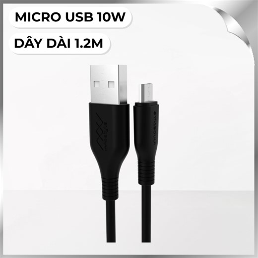 Cáp sạc nhanh và truyền dữ liệu USB-A - Micro USB 10W 1.2m Innostyle J_IAB120_tBLK - giá rẻ