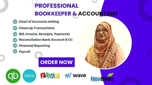 Asma2004: I will do accounting, bookkeeping in quickbooks online, xero, excel for $25 on fiverr.com | Asma Munni