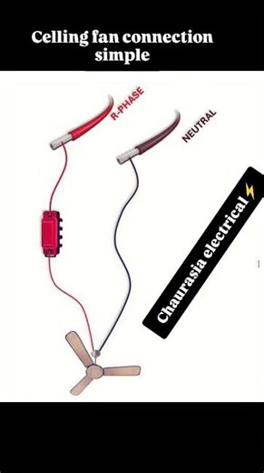 Celling fan connection simple #viral #reels #video #short #reelsvideo #electrician