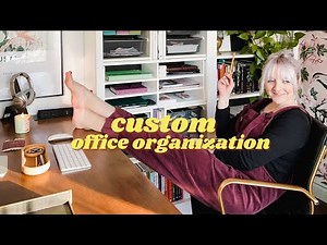 *low-budget* diy home office organization | IKEA HACKS + DIY builds