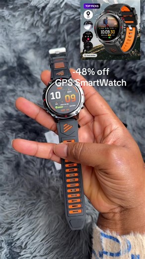 GPS Smartwatch outdoor sports watch, sports tracking wristwatch, wireless call function, weather Alarm LED compass, perfect gift for men and women, Valentine’s Day gift. Link below to order. #SmartWatch#Tiktokmademebuyit#Sport#Watch#giftidea