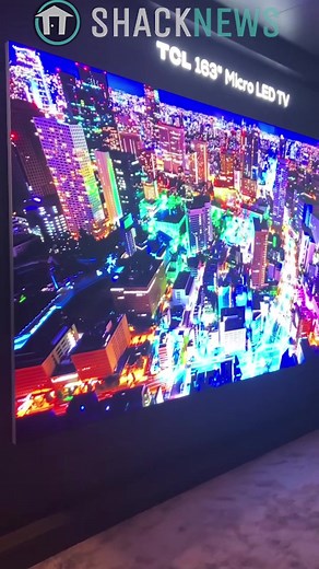 TCL 163-inch Micro LED TV at CES 2024 #ces2024 #tcl #ces #microled #tvs