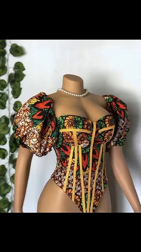 3.3K views · 35 reactions | Ankara corset top | Nnebest Fabs& Designs | Facebook