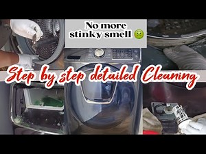 How to deep clean your washing machine/ cleaning/stop bad odor and mold in the washing machine