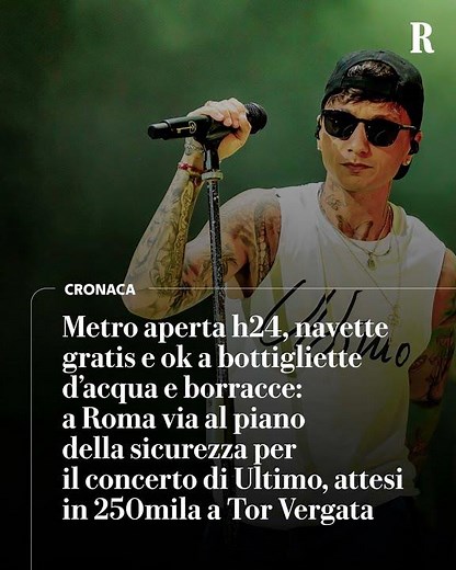Ultimo, ecco il piano della sicurezza (con la metro aperta h24) per i 250mila di Tor Vergata