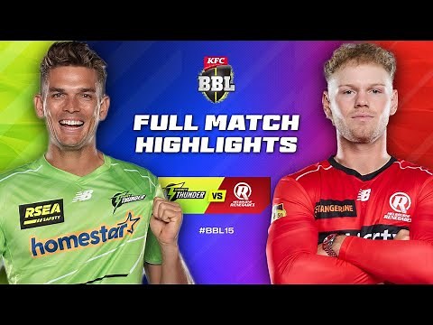 Sydney Thunder v Melbourne Renegades Match Highlights | #BBL15
