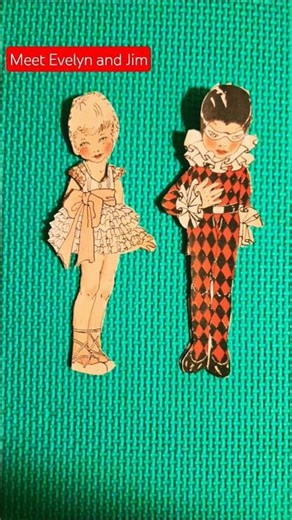 Meet Evelyn & Jim~1930s Vintage Paper Doll Wardrobe | From My Grandmother'sCollection
