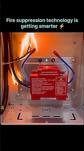 How Aerosol Fire Extinguishers Put Out Fires Without Water! #shorts #firesafety