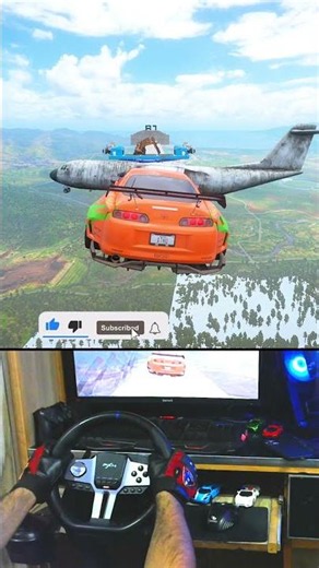 Toyota Supra MK4 FULL MOD INSANE Barrel Rolls & Stunts! 🤯 | Forza Horizon 5 #shorts