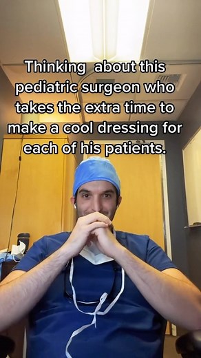 Always thinking about Dr. Parry’s bandage 🖼️ art! Thanks to @doctor.justin 🎥 for sharing this awesome story 🩵🫐 #pediatriccare #DrParry #pediatricsurgeon | Blueberry Pediatrics