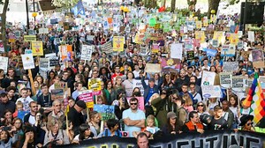 Demonstrators turn out in record numbers to combat climate change