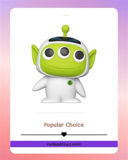 Pixar 25th Anniversary Alien as Eve Pop! Vinyl Figure