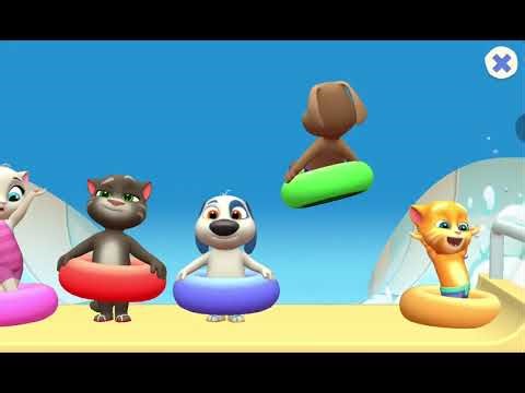 My Talking Tom Friends 2025 game Six-Color Square Amusement SwimmingPoolCity 🎮 #mytalkingtomfriends2