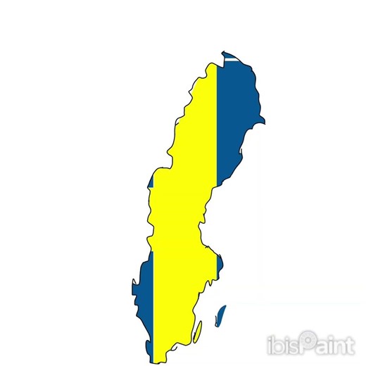 Drawing Map Of Sweden 🇸🇪 | #drawing #art #drawingtutorials #shorts