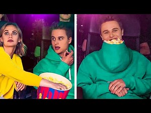 HOW TO SNEAK FOOD INTO THE MOVIES || Genius Hacks For Your Life by 123 Go! Gold