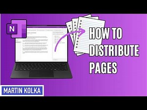 Learn to Distribute OneNote Pages
