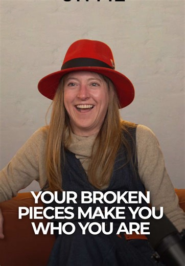 Sometimes the broken pieces are the most important ones. Send this to the friend you want to break some plates with. • #nyc #fyp #podcast #journaling #healing