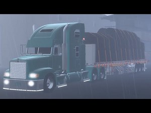 Freightliner FLD Cummins_N14_Celect_Plus_Straight_pipe_hauling 45 tons off contruction Material